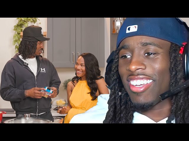 Kai Cenat Reacts to Duke Dennis & Quenlin Blackwell Cooking...