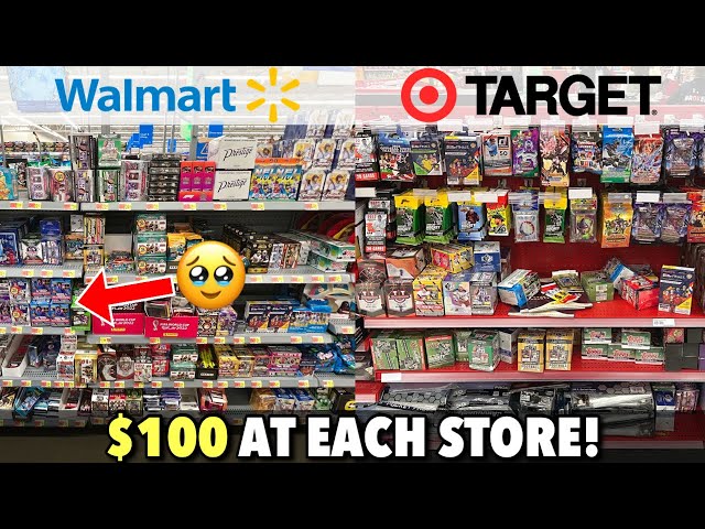 $100 at Walmart vs. $100 at Target - Retail Sports Cards Spending Challenge! 🔥