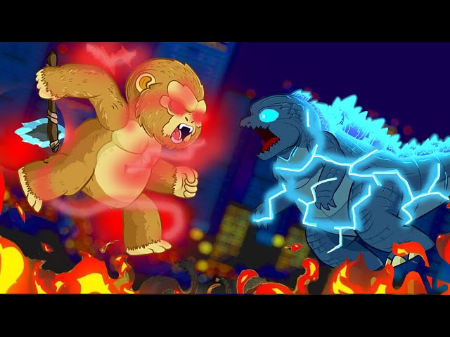 WHAT IF GODZILLA vs KONG ENDED LIKE THIS - Coffin Dance Song Meme Cover#cartoon #meme