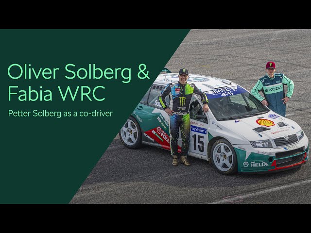 Oliver & Petter Solberg drive Škoda Fabia WRC