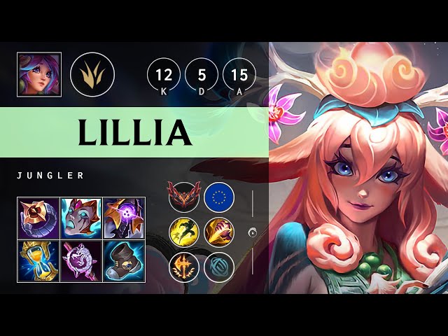 Lillia Jungle vs Volibear: Rampage - EUW Grandmaster Patch 14.22