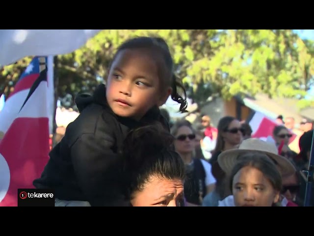 Te Hīkoi mō Te Tiriti arrives in Te Whanganui-a-Tara