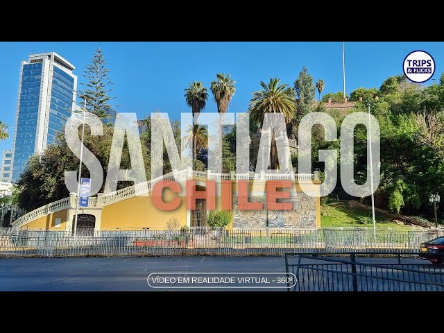 🌄 Imersão Virtual: Walking Tour pelo Cerro de Santa Lucía, Santiago – Vistas Deslumbrantes! 🌟