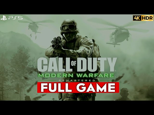 Call of Duty Modern Warfare Remastered PS5 Gameplay 4K HDR Full Game