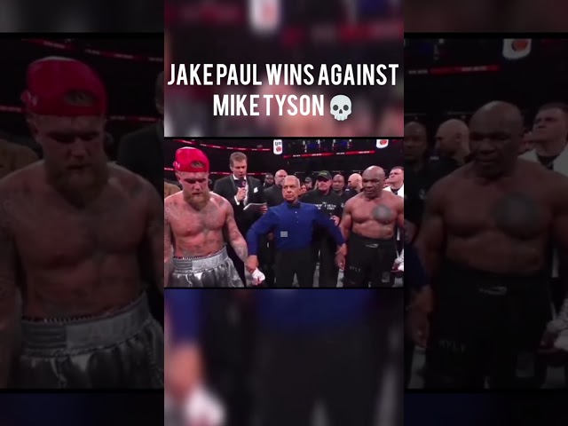 Jake paul wins 😱#jakepaul #miketyson #miketysonvsjakepaul #shorts #netflix #youtube #loganpaul