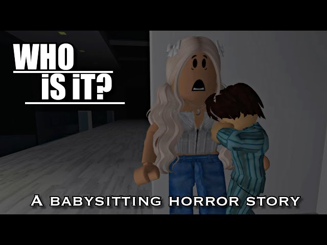 “WHO IS IT?”~A BabySitting Horror Story~Roblox BROOKHAVEN mini movie~VPJ