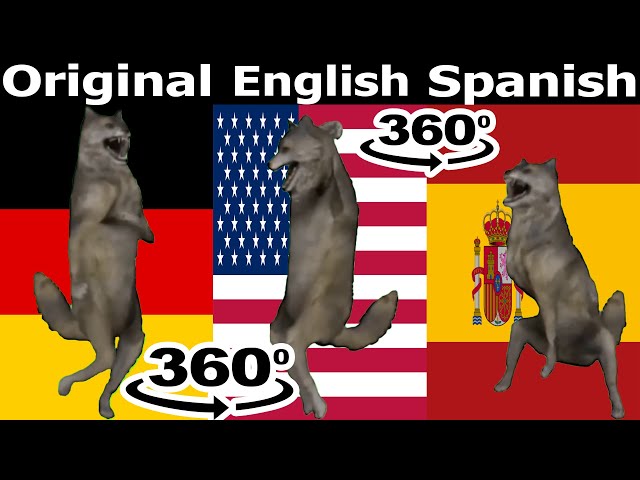 ich will nicht Wolf Dancing Meme (Original vs English vs Spanish Versions) 360º