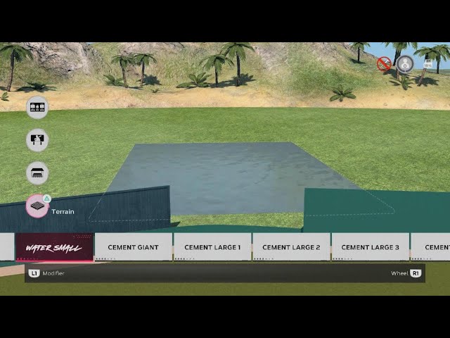 MLB The Show 24 Create a Stadium How to put items in the air or under Water