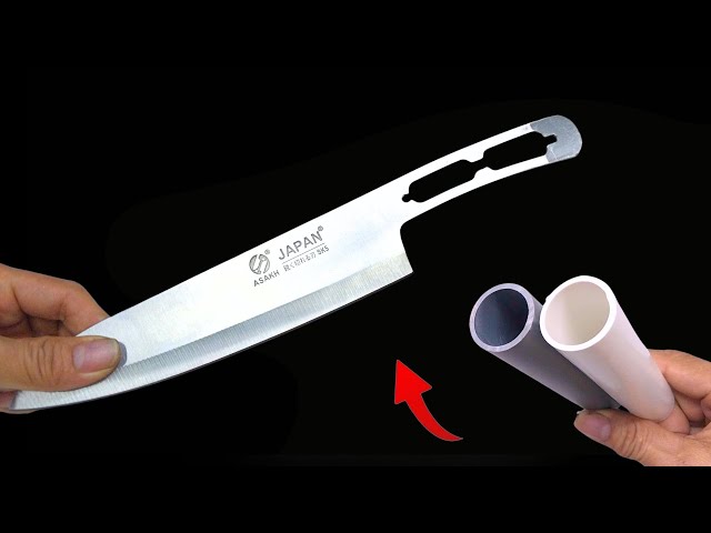 90% of people don't know this trick to make super durable knife handles from PVC pipes