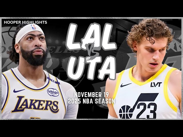 Los Angeles Lakers vs Utah Jazz Full Game Highlights | Nov 19 | 2025 NBA Season