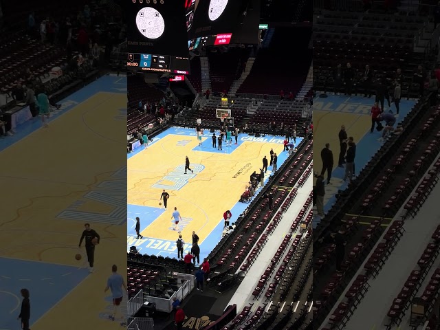 The Cavs' City Edition court that highlights Cleveland’s relationship to visual and performing arts