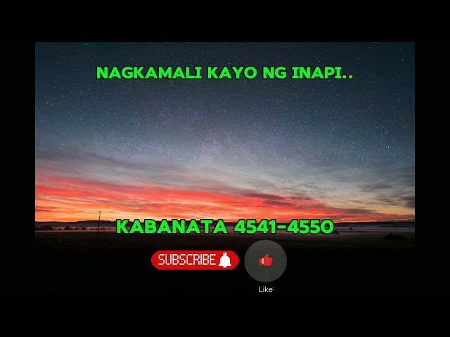 Nagkamali Kayo Ng Inapi..Kabanata 4541-4550