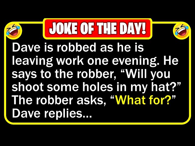 🤣 BEST JOKE OF THE DAY! - Dave has just finished up work for the evening and... | Funny Clean Jokes