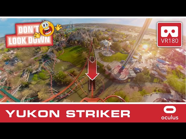 YUKON STRIKER Canada´s Wonderland extreme VR Roller Coaster 3D VR180 | Don`t Look Down -  onride POV