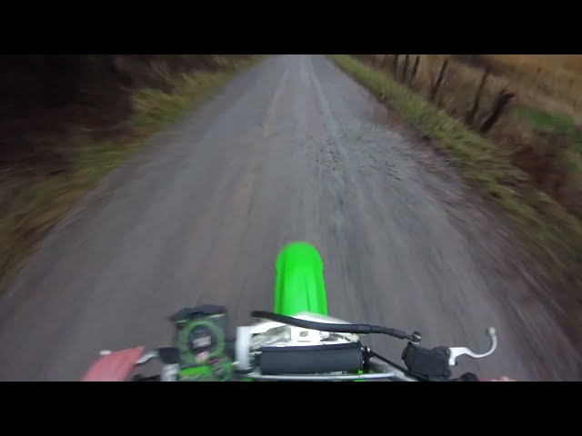 Pov ride on a rainy day