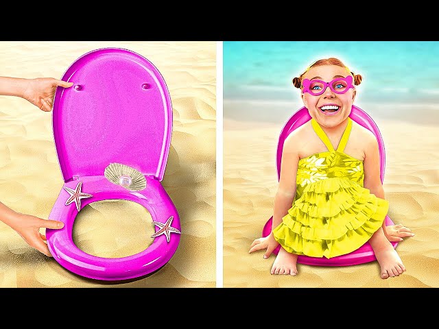 BEACH TIME 🏖 BEST USEFUL SUMMER HACKS AND GADGETS TO TRY AT THE BEACH