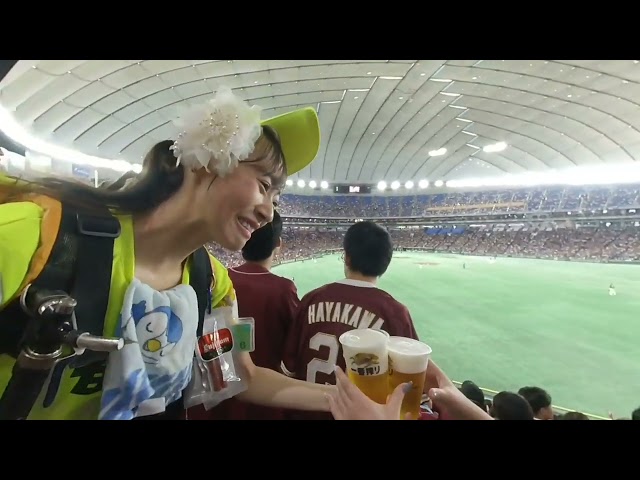 VR: Beer Maidens at work at baseball event (Tokyo Dome)