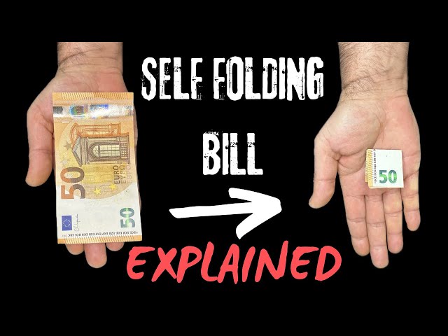 Self Folding Bill | GIMMICK STEP BY STEP #magic #tricks #tutorial #foryou