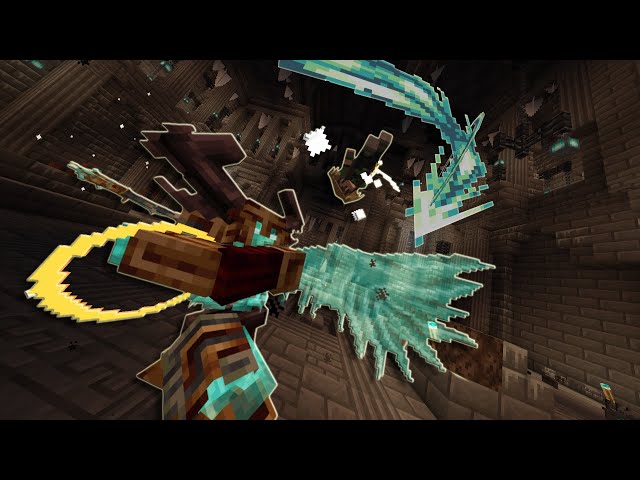 A Minecraft Anime Fight Scene