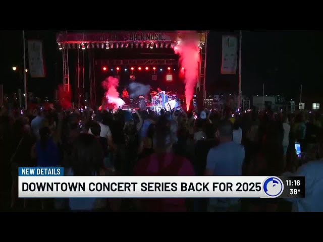 Downtown concert series back for 2025