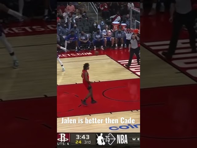 ROOKIE DUEL Jalen DUNKS ON Cade Cunningham #shorts #tiktok #espn #nba #memes #dunk #espn #fullgame