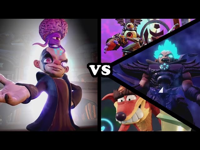 Skylanders Imaginators - Kaos VS All Bosses (Doomlanders, Super Kaos & Fake Crash)