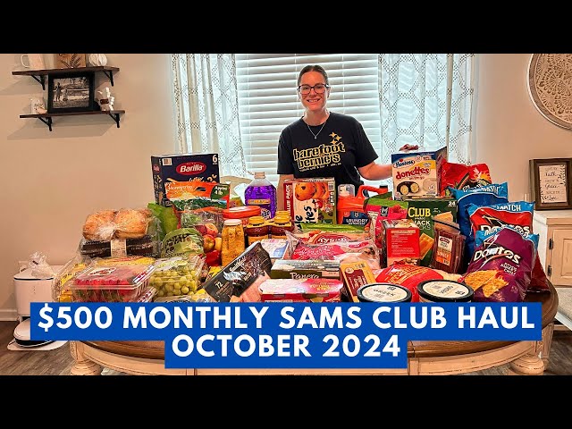 HUGE $500 SAMS CLUB HAUL | October 2024 | Family of 5