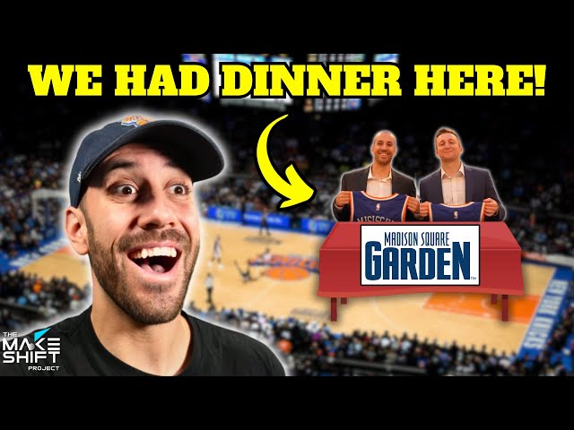 EXCLUSIVE Dinner On The KNICKS COURT! 🏀