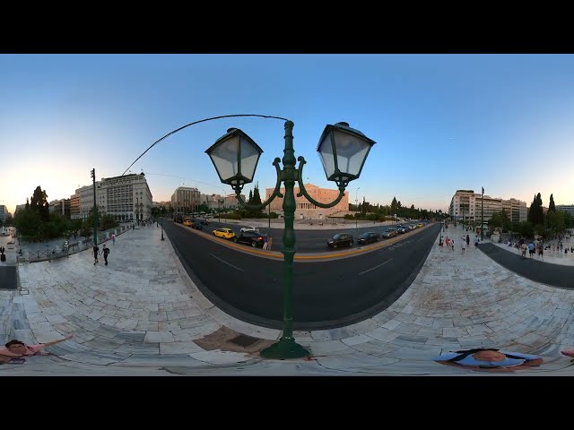 360° Athen - Syntagma Square - Monument to the Unknown Soldier - Eastend Of Shopping Street Ermou