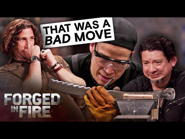 Forged in Fire: Bladesmith's Bad Move Almost Ends in Disaster (S3)