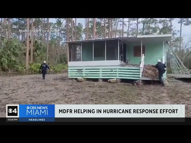 Miami-Dade Fire Rescue helps with Helene response efforts