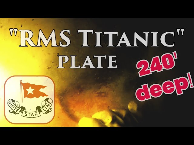 "RMS Titanic" plate found on shipwreck by technical diver at 80 metres!