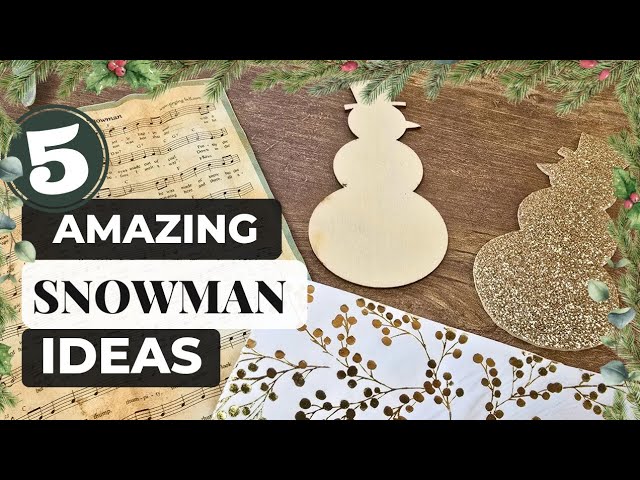 Adorable DIY Snowman Crafts for an Unforgettable Christmas! ❄️🎄