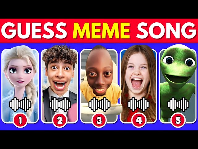 GUESS MEME & WHO'S SINGING?🎤🎵 🔥| Lay Lay, King Ferran, Salish Matter,MrBeast, Tenge Tenge Song, Elsa