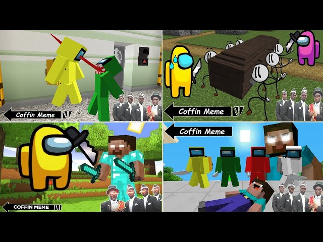 MINECRAFT BUT IT'S AMONG US 💥 (BEST OF COMPILATION)