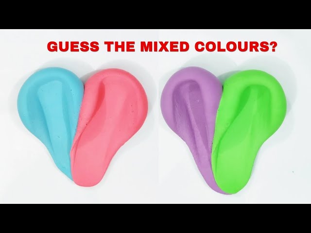 Mixing different colors of slime (part 19) #slime #satisfying #oddlysatisfying