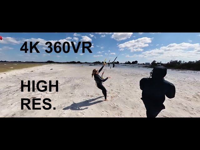 4K 360VR Kitesurf day Set MAX quality Setting Gulf Islands National Seashore - Okaloosa Area