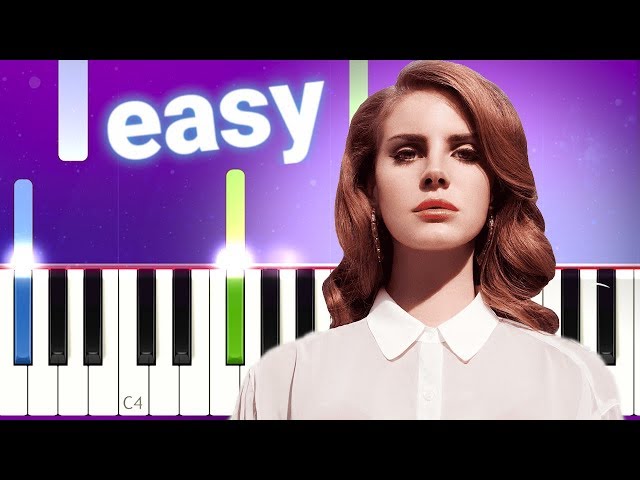 Lana Del Rey - Video Games (100% EASY PIANO TUTORIAL)