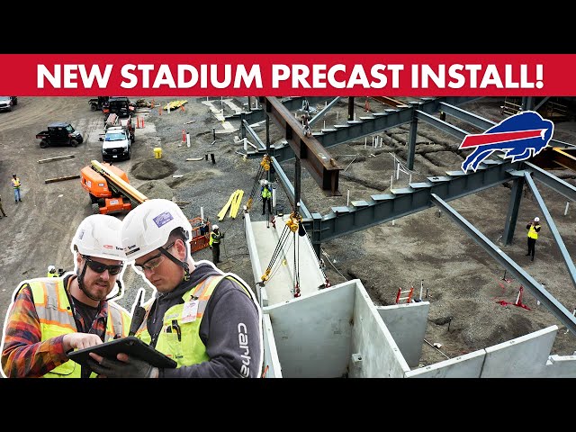 New Highmark Stadium Precast Concrete Installation! | Buffalo Bills