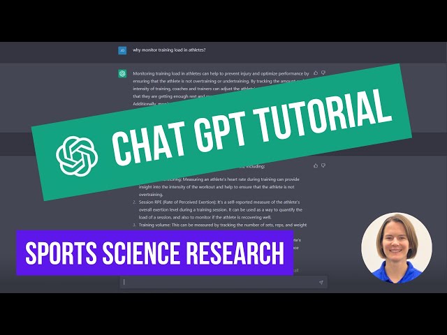 How to Use ChatGPT for Sports Science Research: See It in Action!