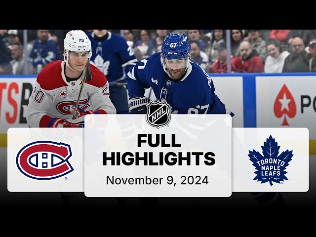 NHL Highlights | Canadiens vs. Maple Leafs - November 09, 2024