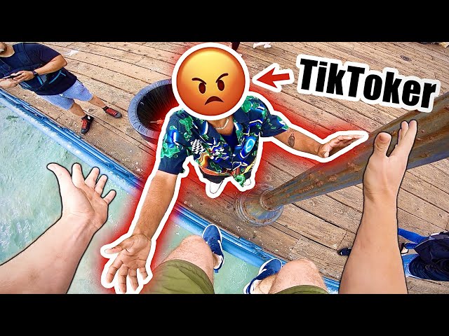 ESCAPING ANGRY TikTok STAR (Epic Parkour POV Chase)