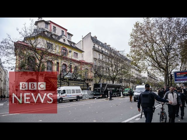 Scenes outside the Bataclan (360 video) - BBC News