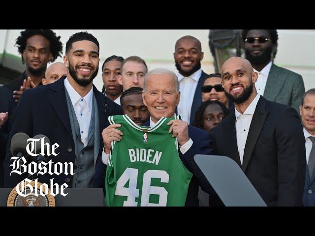 Boston Celtics meet President Biden, celebrate 2024 NBA title at White House