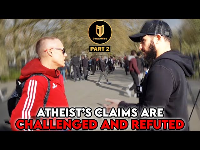 P2-Atheist's World View Is Completely Destroyed | Muhammed Ali | Speakers Corner