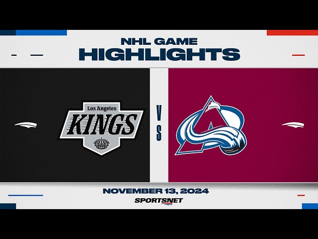 NHL Highlights | Kings vs. Avalanche - November 13, 2024