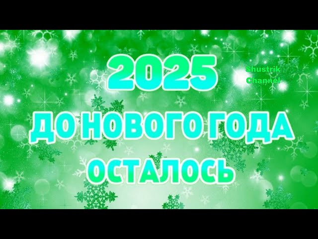 ОТСЧЁТ ДО НОВОГО ГОДА 2025!