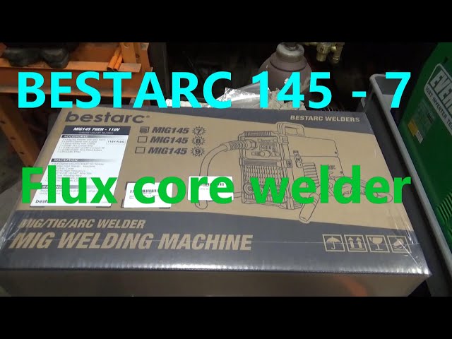 Bestarc 145 7 Flux Core stick welder full reveiw, setup and demo