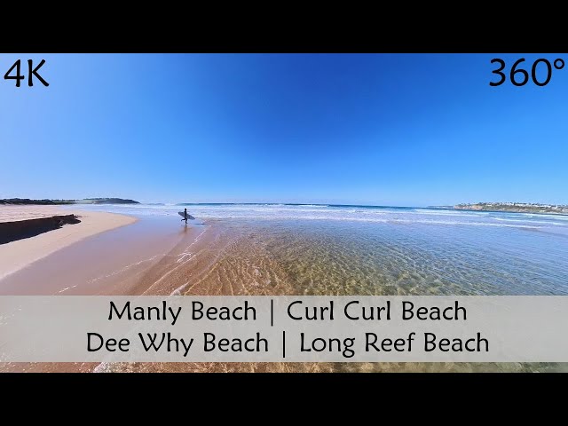 Walking Manly Beach, Curl Curl Beach and Dee Why Beach to Long Reef | Sydney Australia | Slow TV