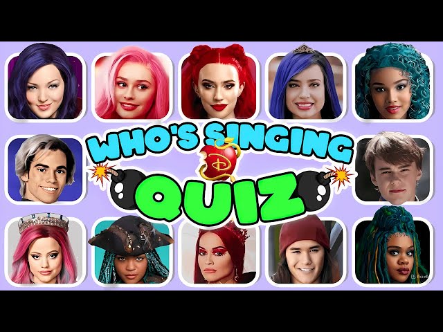 Can You Guess Who’s SINGING in Descendants: The Rise of Red? 🎶 Red, Mal, Chloe & More!